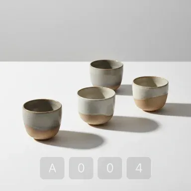 A004-02 Modern Essential Ceramic Espresso Cups - View 1