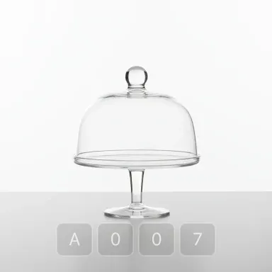 A007-02 Atelier Choice Glass Cake Stand - View 1