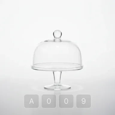 A009-04 Hamptons Exceptional Glass Cake Stand - View 1