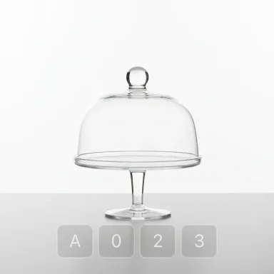 A023-02 Atelier Select Glass Cake Stand - View 1