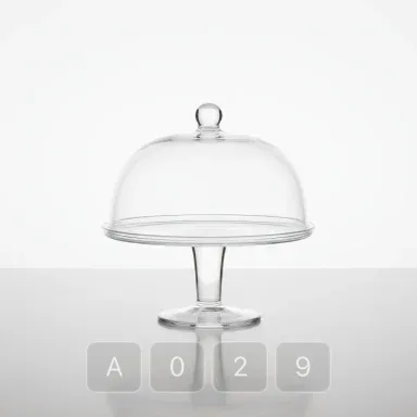 A029-03 Parisian Exceptional Glass Cake Stand - View 1