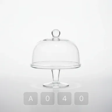 A040-04 Artisan Premium Glass Cake Stand - View 1