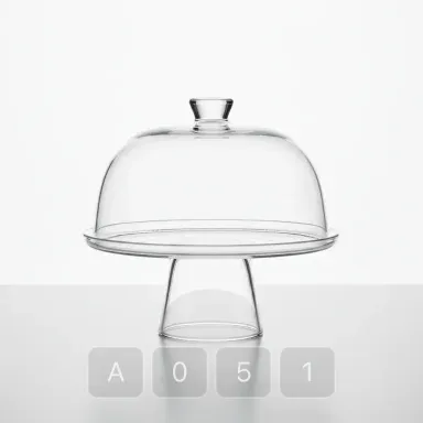 A051-01 Studio Royal Glass Cake Stand - View 1
