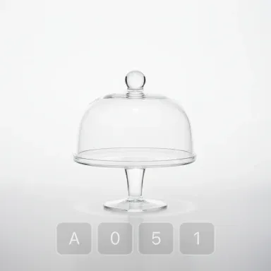 A051-04 Hamptons Royal Glass Cake Stand - View 1