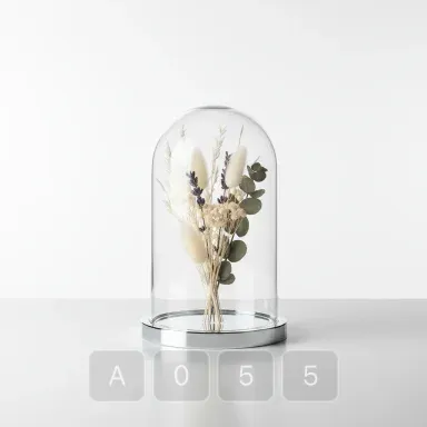 A055-03 Parisian Zenith Glass Bell Jar - View 1