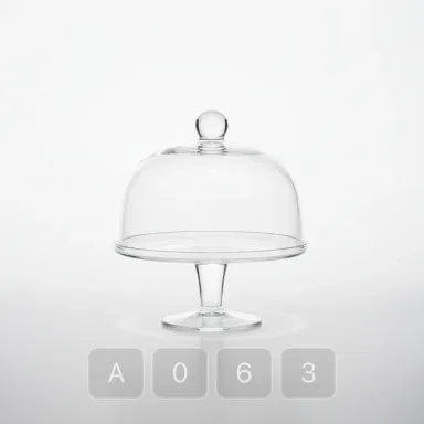 A063-04 Hamptons Select Glass Cake Stand - View 1