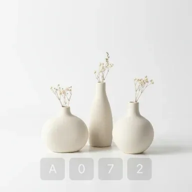 A072-03 Classic Stately Ceramic Bud Vase - View 1