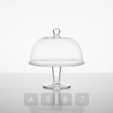 A087-03 Parisian Choice Glass Cake Stand - View 1