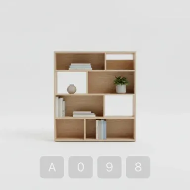 A098-03 Classic Pearl Bookshelf - View 1