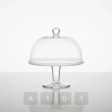 A101-03 Parisian Signature Glass Cake Stand - View 1