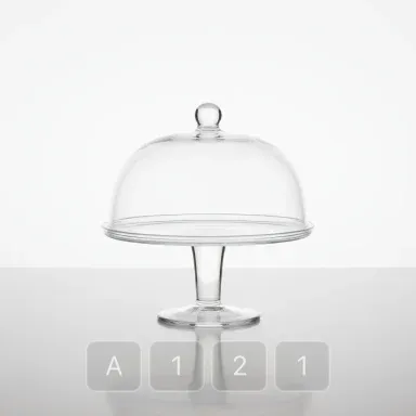 A121-03 Parisian Signature Glass Cake Stand - View 1