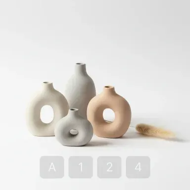A124-02 Modern Essential Ceramic Bud Vase - View 1