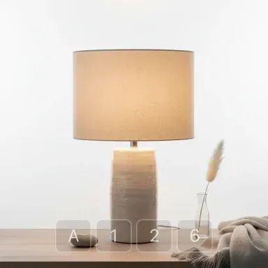 A126-01 Vintage Grand Ceramic Table Lamp - View 1