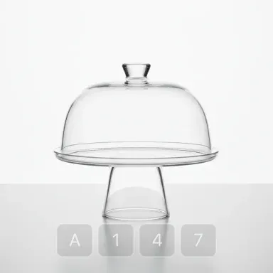 A147-01 Studio Choice Glass Cake Stand - View 1