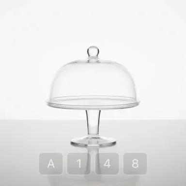 A148-03 Classic Exquisite Glass Cake Stand - View 1