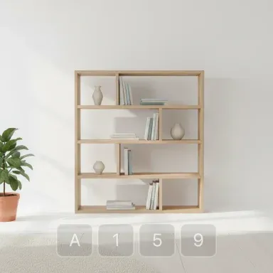A159-04 Hamptons Emerald Bookshelf - View 1