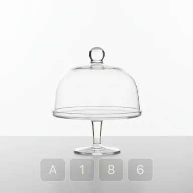 A186-02 Modern Grand Glass Cake Stand - View 1