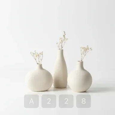A228-03 Classic Exquisite Ceramic Bud Vase - View 1