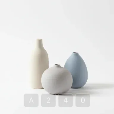A240-01 Vintage Premium Ceramic Bud Vase - View 1