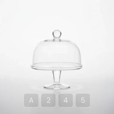 A245-04 Hamptons Prime Glass Cake Stand - View 1
