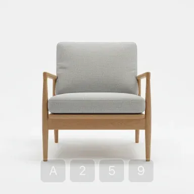 A259-01 Studio Emerald Armchair - View 1