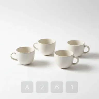A261-03 Parisian Signature Ceramic Espresso Cups - View 1