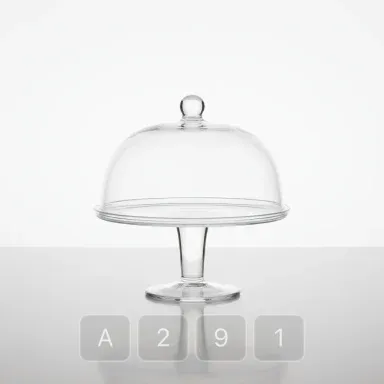 A291-03 Parisian Royal Glass Cake Stand - View 1