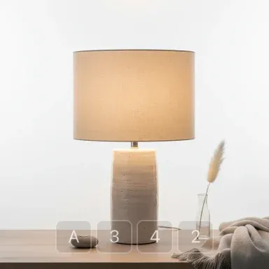 A342-01 Vintage Refined Ceramic Table Lamp - View 1