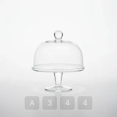 A344-04 Artisan Essential Glass Cake Stand - View 1