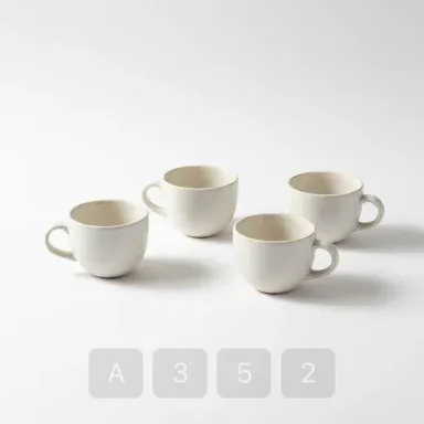 A352-03 Classic Stately Ceramic Espresso Cups - View 1