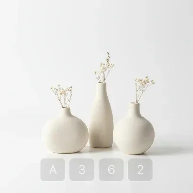 A362-03 Classic Refined Ceramic Bud Vase - View 1