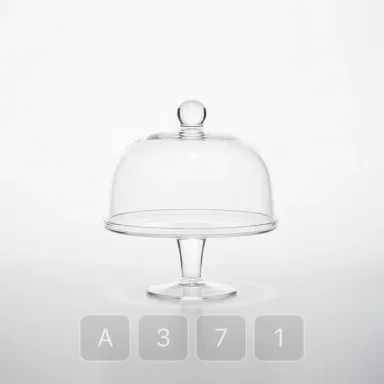 A371-04 Hamptons Royal Glass Cake Stand - View 1