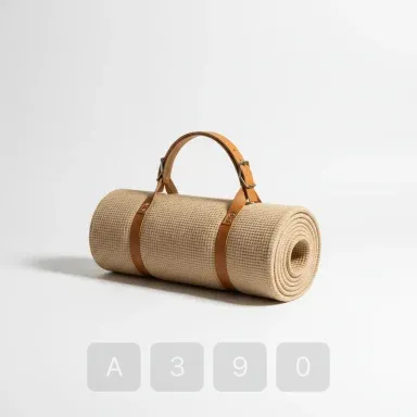 A390-01 Vintage Sovereign Cotton Yoga Mat - View 1