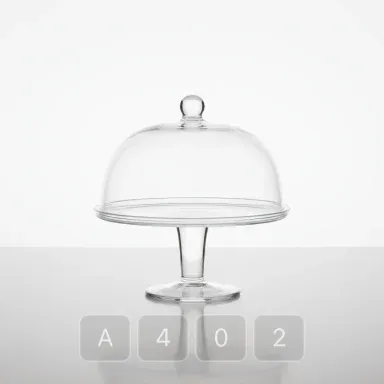 A402-03 Classic Refined Glass Cake Stand - View 1