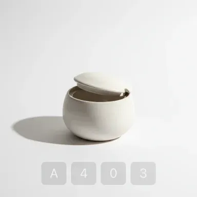 A403-04 Hamptons Select Ceramic Salt Cellar - View 1