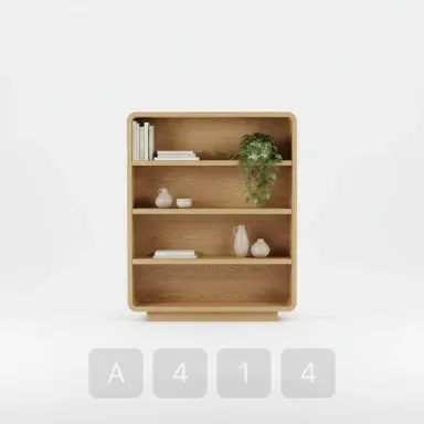 A414-02 Modern Masterwork Bookshelf - View 1