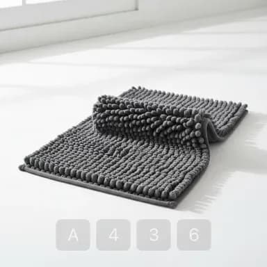 A436-01 Vintage Sterling Cotton Bath Mat - View 1