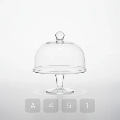 A451-04 Hamptons Royal Glass Cake Stand - View 1