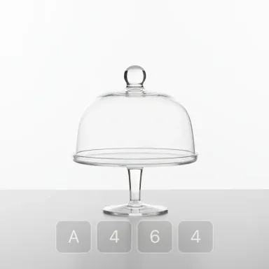 A464-02 Modern Essential Glass Cake Stand - View 1