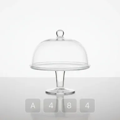 A484-03 Classic Essential Glass Cake Stand - View 1