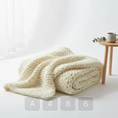 A486-02 Modern Grand Cotton Blanket - View 1