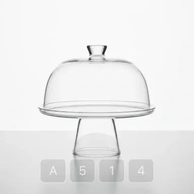 A514-01 Vintage Masterwork Glass Cake Stand - View 1