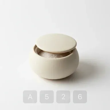 A526-01 Vintage Grand Ceramic Salt Cellar - View 1