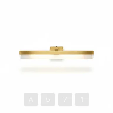 A571-04 Hamptons Royal Brass Picture Light - View 1