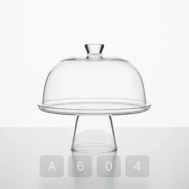 A604-01 Vintage Essential Glass Cake Stand - View 1