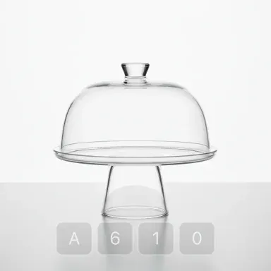 A610-01 Vintage Sovereign Glass Cake Stand - View 1