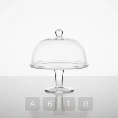 A610-03 Classic Sovereign Glass Cake Stand - View 1