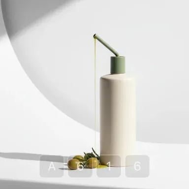 A616-03 Classic Sterling Ceramic Olive Oil Bottle - View 1