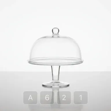 A621-03 Parisian Signature Glass Cake Stand - View 1