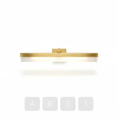 A631-04 Hamptons Royal Brass Picture Light - View 1